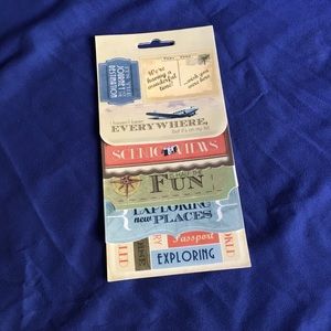 53 Travel Scrapbook Stickers, Crafts, Journaling